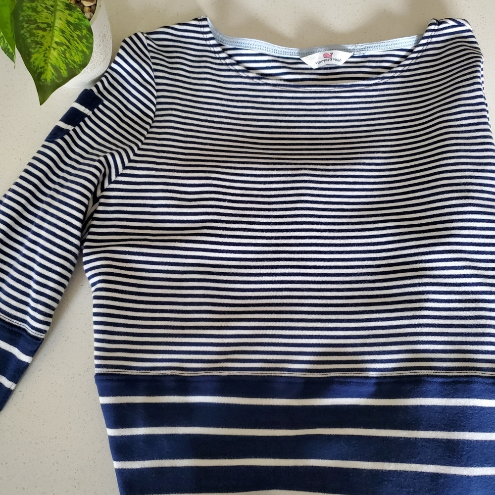 Vineyard Vines Long Sleeved T Shirt Dress